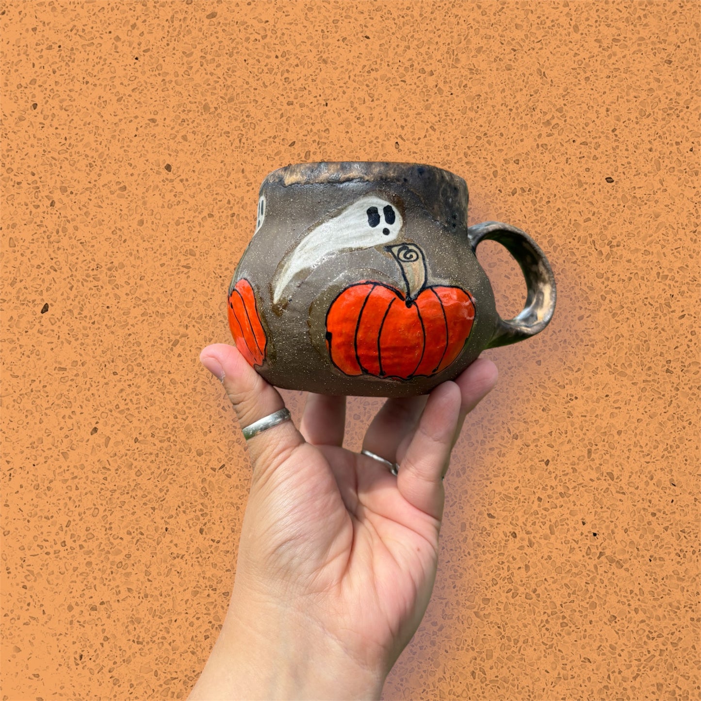 Calabazas & Ghosts mug